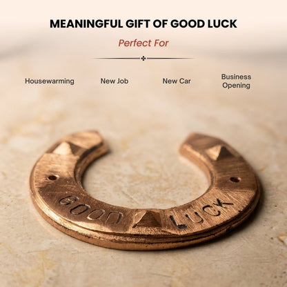 Good Luck Horse Shoe Made in Copper With Pyramid - plusvalueindia