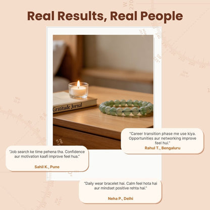 Green Aventurine Bracelet for Health Luck, Career and Job - plusvalueindia