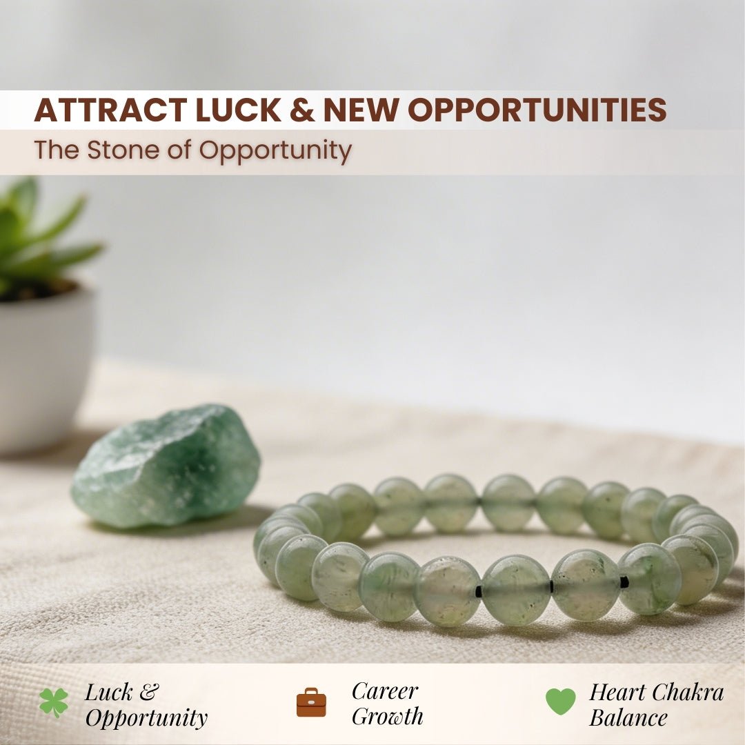 Green Aventurine Bracelet for Health Luck, Career and Job - plusvalueindia