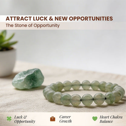 Green Aventurine Bracelet for Health Luck, Career and Job - plusvalueindia