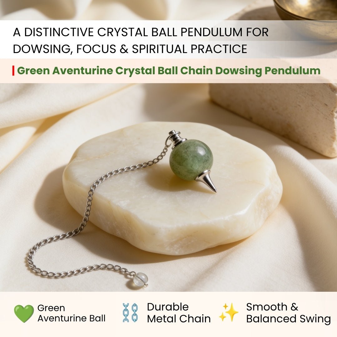 Natural Green Aventurine faceted point showing light green mineral grain