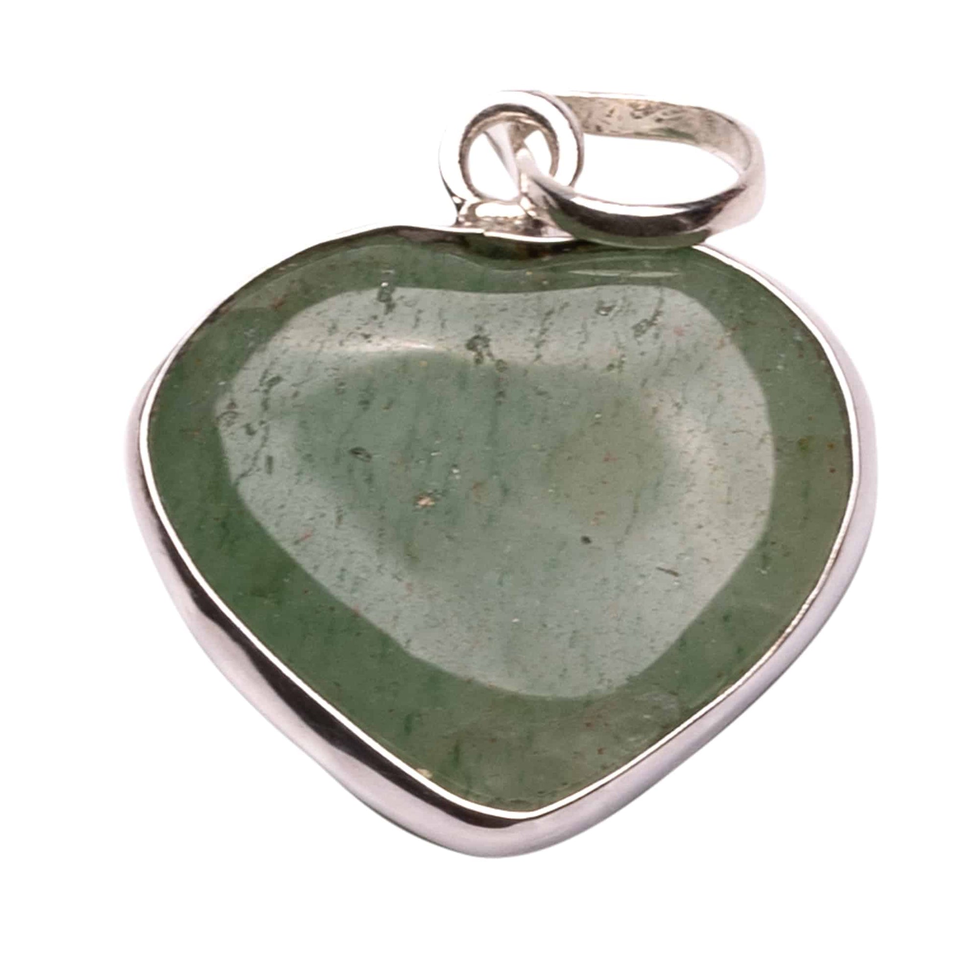 green aventurine heart shape pendant