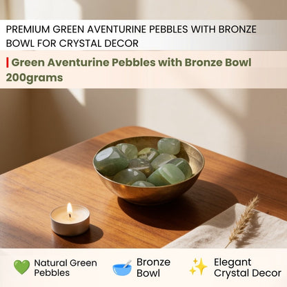 Natural Green Aventurine Tumbled Stone Pebbles - plusvalueindia