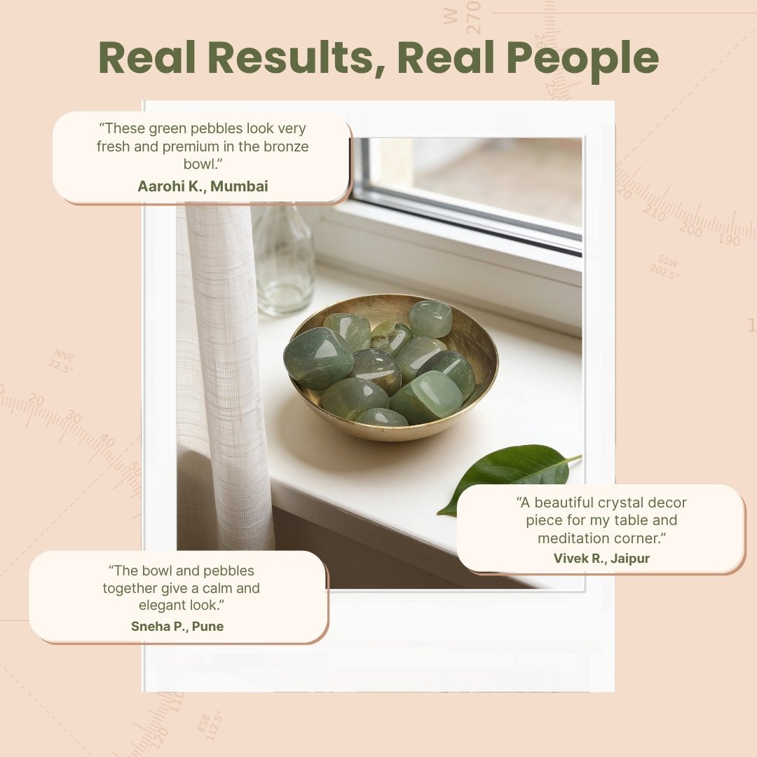 Natural Green Aventurine Tumbled Stone Pebbles - plusvalueindia