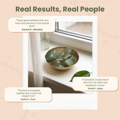 Natural Green Aventurine Tumbled Stone Pebbles - plusvalueindia