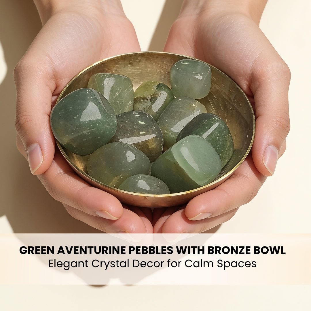 Natural Green Aventurine Tumbled Stone Pebbles - plusvalueindia
