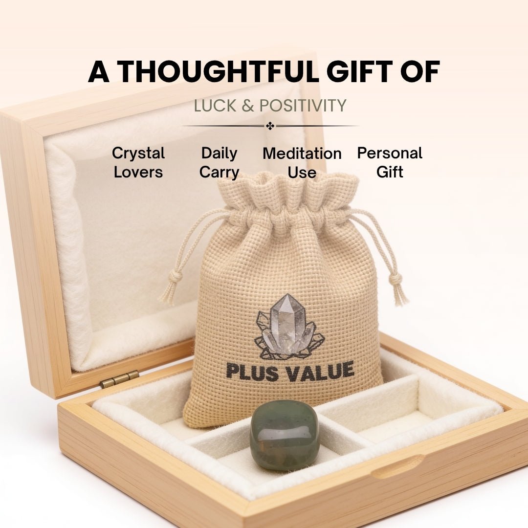 Green Aventurine Pocket Stone - plusvalueindia