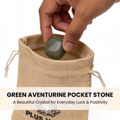 Green Aventurine Pocket Stone - plusvalueindia