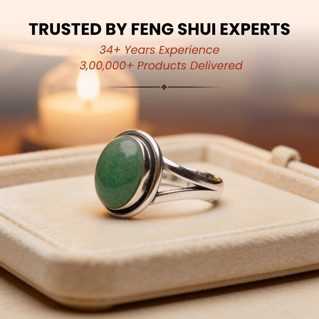 Green Aventurine Ring - plusvalueindia