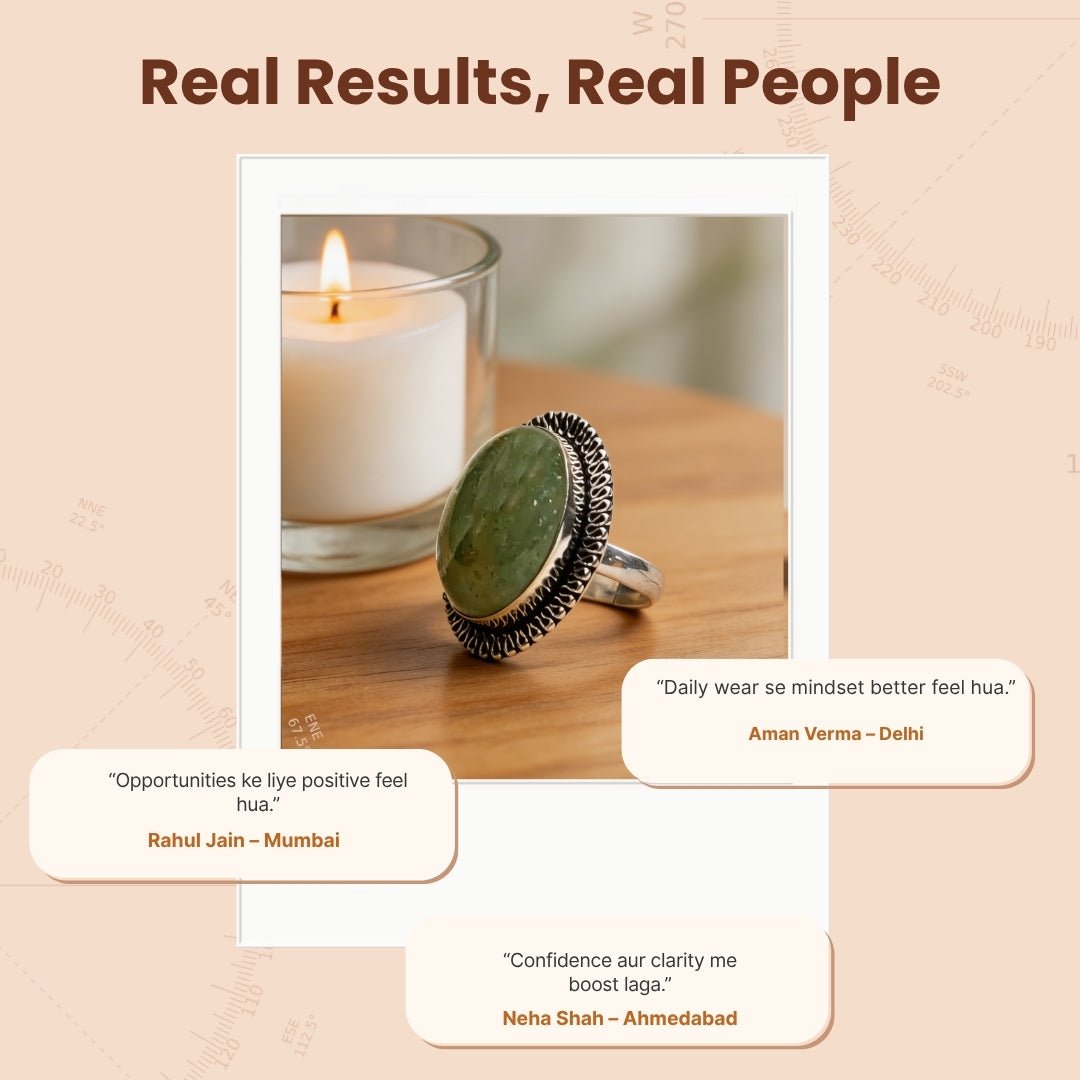 Green Aventurine Ring - plusvalueindia