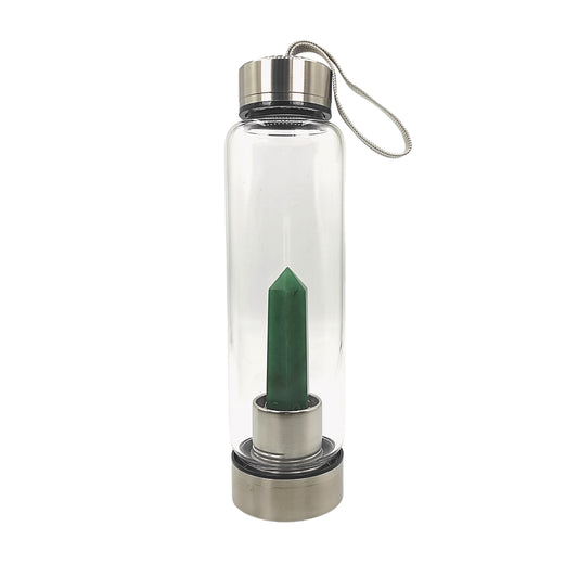 green aventurine stone pencil wand bottle reiki healing crystal