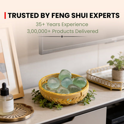 Green Fluorite Tumbled Stone Pebbles - plusvalueindia