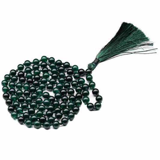 green jade necklace mala 8mm