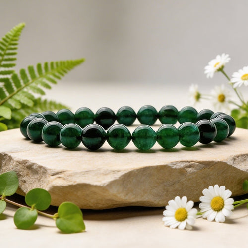 Green Jade Stone Bracelet - plusvalueindia