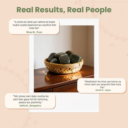Green Jade Tumbled Stone Pebbles - plusvalueindia