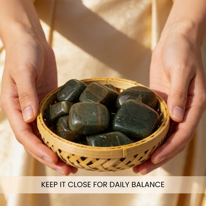 Green Jade Tumbled Stone Pebbles - plusvalueindia