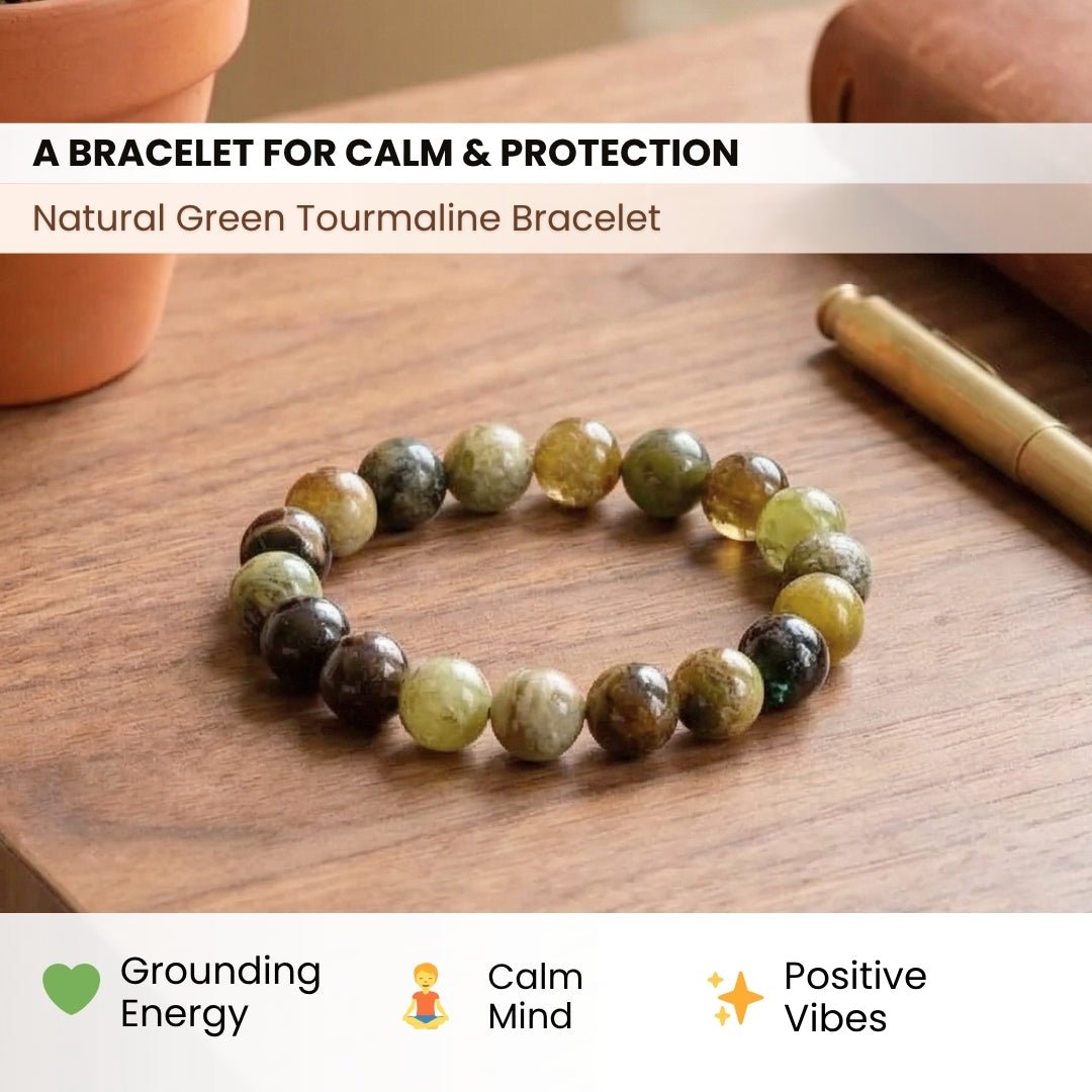 Green Tourmaline Bracelet - plusvalueindia