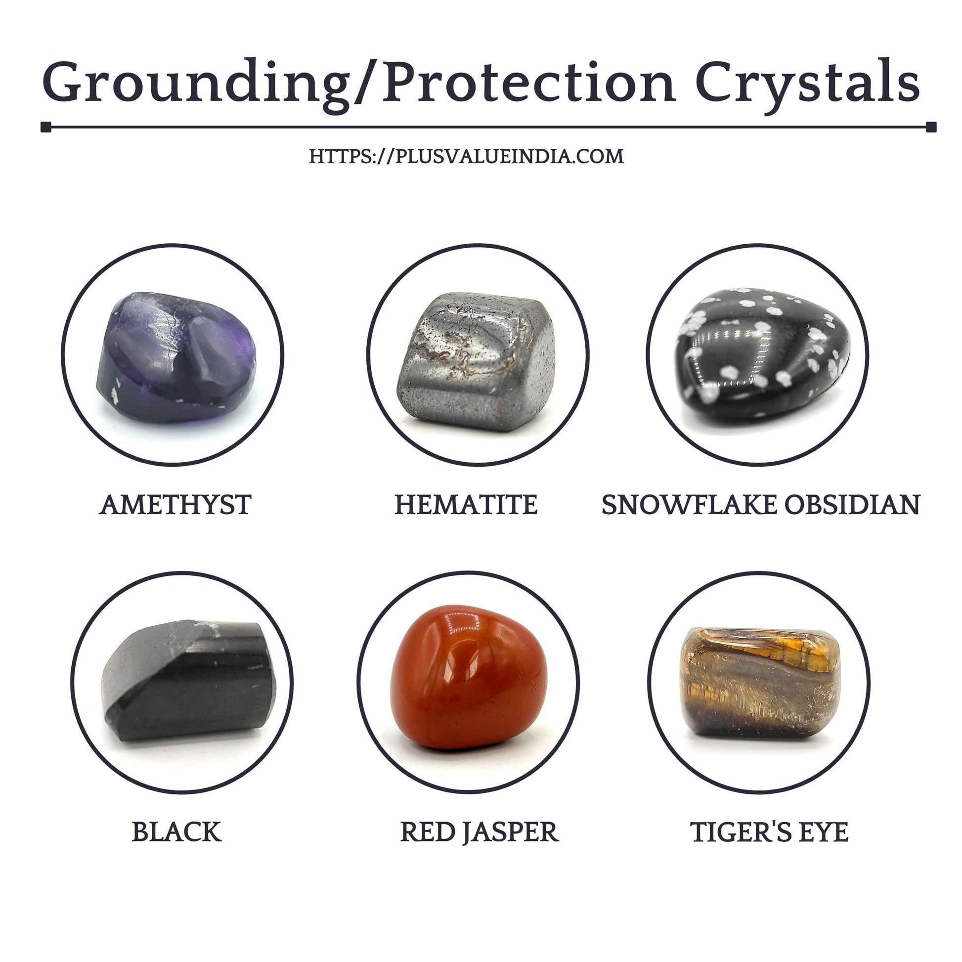 Grounding/Protection Pocket Crystal Healing Bag