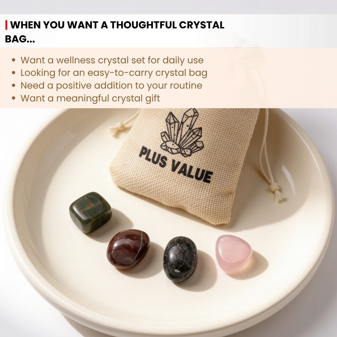Health Pocket Crystal Bag - plusvalueindia