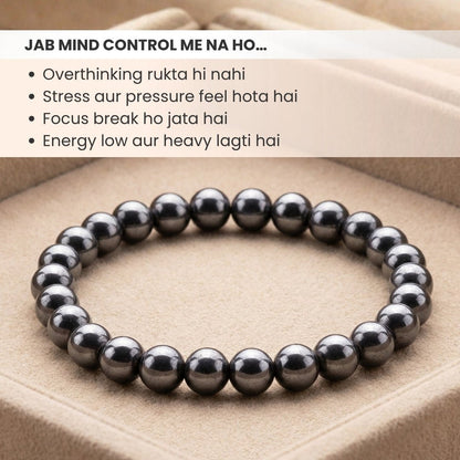 Hematite Bracelet Protective & Grounding Stone - plusvalueindia