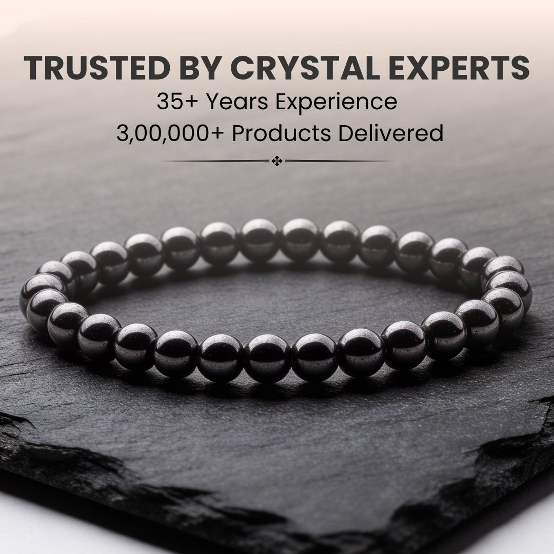 Hematite Bracelet Protective & Grounding Stone - plusvalueindia