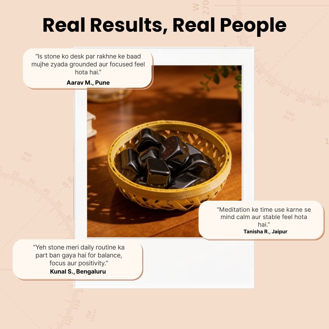 Hematite Tumbled Stone Pebbles - plusvalueindia