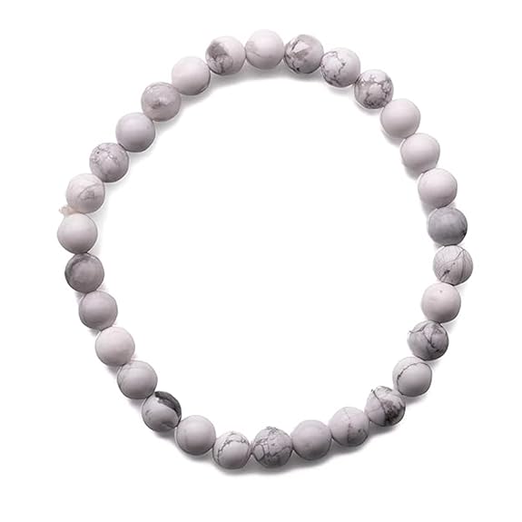 Howlite Bracelet for Creativity & Awareness | Stylish Charm Crystal Bracelet for Men Women Boys and Girls - plusvalueindia