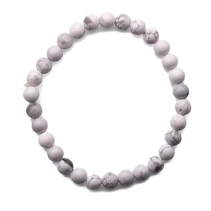 Howlite Bracelet for Creativity & Awareness | Stylish Charm Crystal Bracelet for Men Women Boys and Girls - plusvalueindia