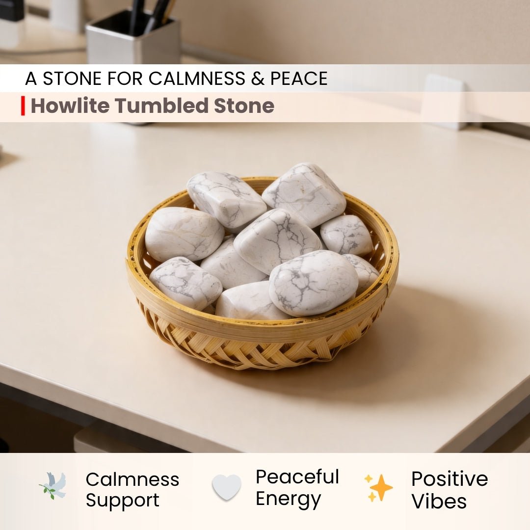Howlite Tumbled Stone Pebbles, idol for home and office