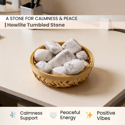 Howlite Tumbled Stone Pebbles, idol for home and office
