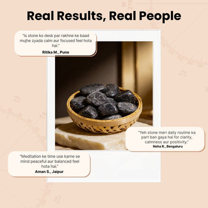 Indigo Tumbled Stone Pebbles - plusvalueindia