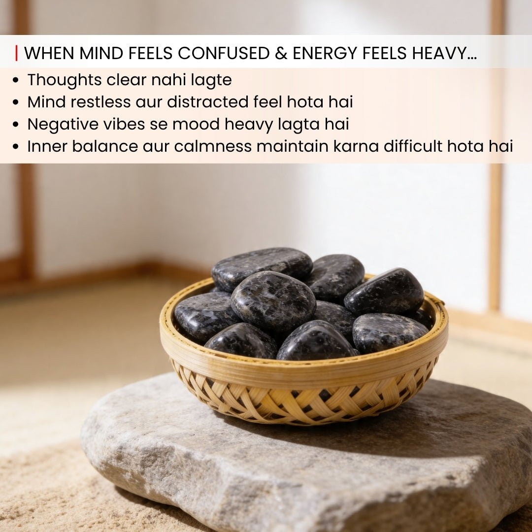 Indigo Tumbled Stone Pebbles - plusvalueindia