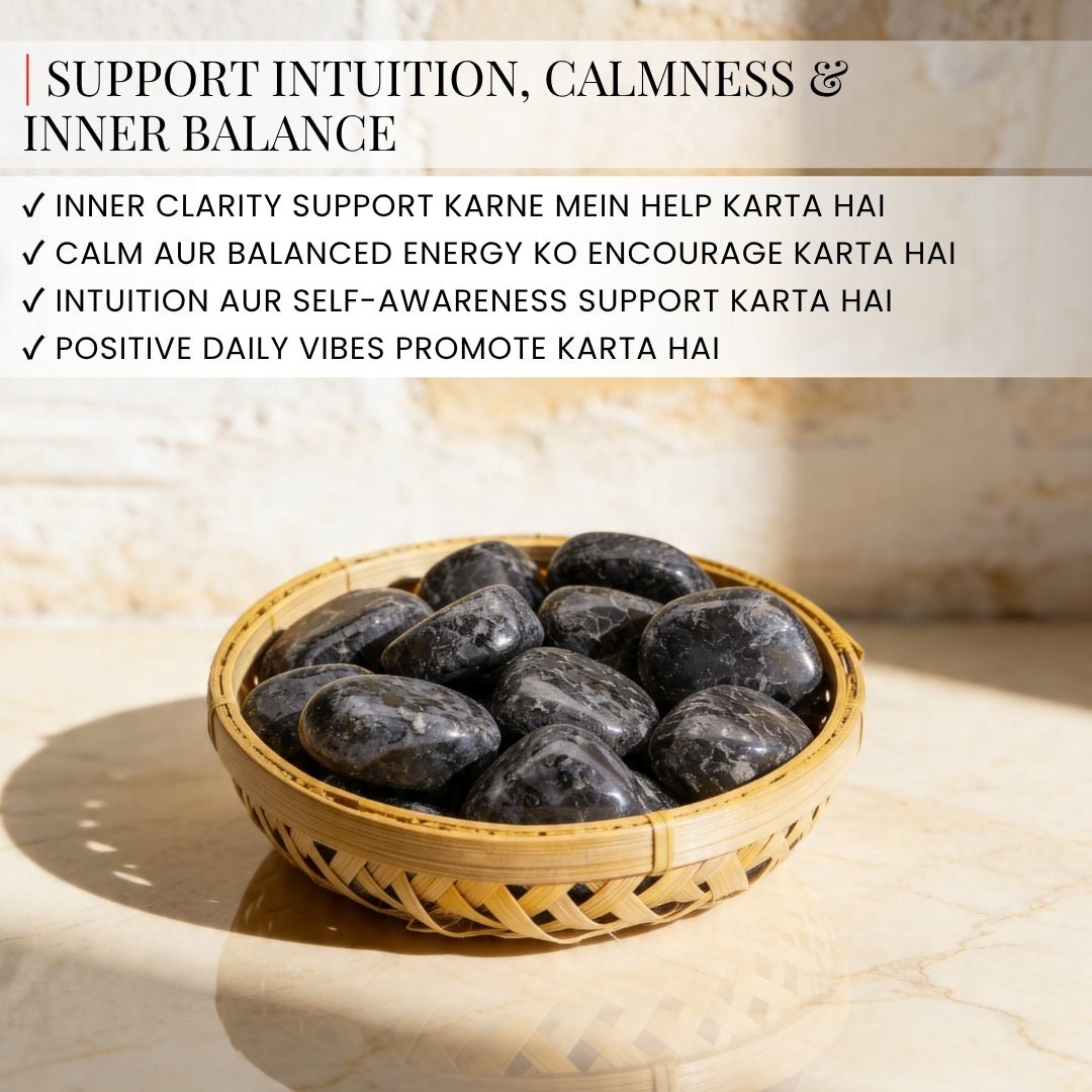 Indigo Tumbled Stone Pebbles - plusvalueindia