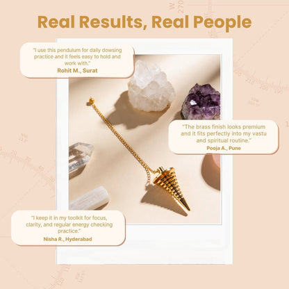 Infinity Dowsing Pendulum For Reiki, Dowser, Vastu, Feng Shui Experts - plusvalueindia