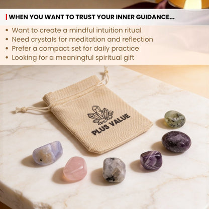 Polished Amethyst tumbled stone for Crown Chakra connection, spiritual awareness, and inner stillness