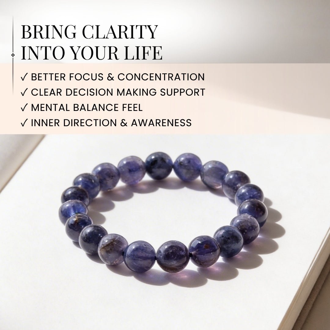 Iolite Bracelet - plusvalueindia