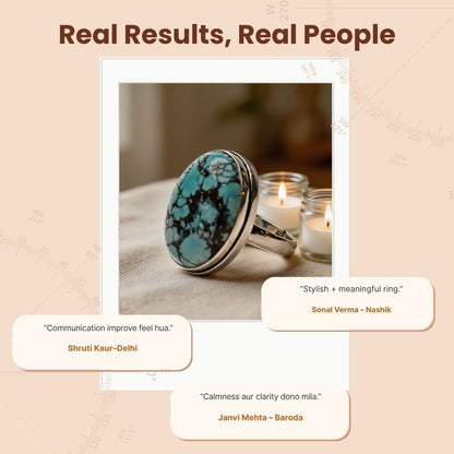 Irani Turquoise Ring (Firoza Ring) - plusvalueindia