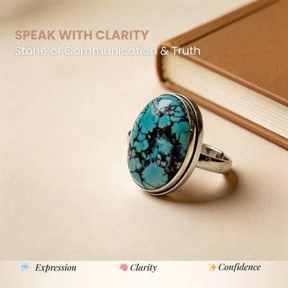 Irani Turquoise Ring (Firoza Ring) - plusvalueindia