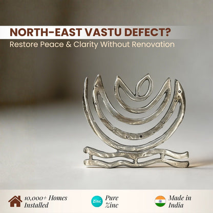 Zinc Helix for Vastu - North-East Cut & Ishanya Dosh Remedy for Toilet, Bedroom, Kitchen, Home & Office - plusvalueindia