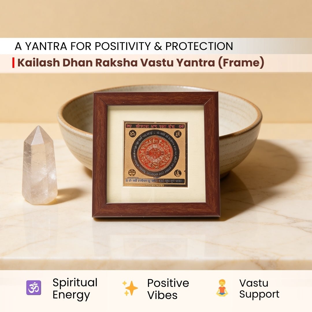 Kailash Dhan Raksha Vastu Yantra [Framed] - plusvalueindia