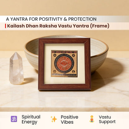 Kailash Dhan Raksha Vastu Yantra [Framed] - plusvalueindia
