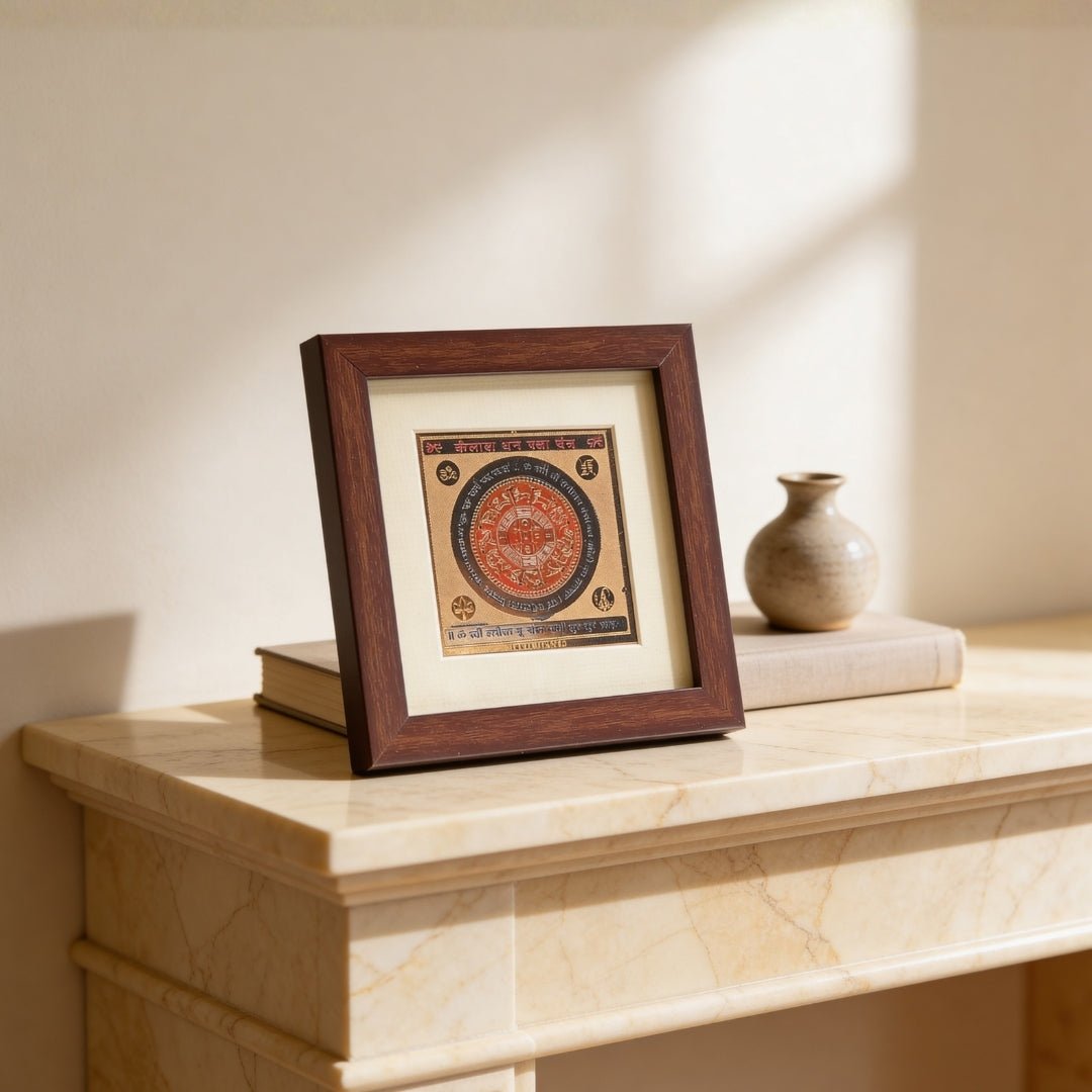 Kailash Dhan Raksha Vastu Yantra [Framed] - plusvalueindia