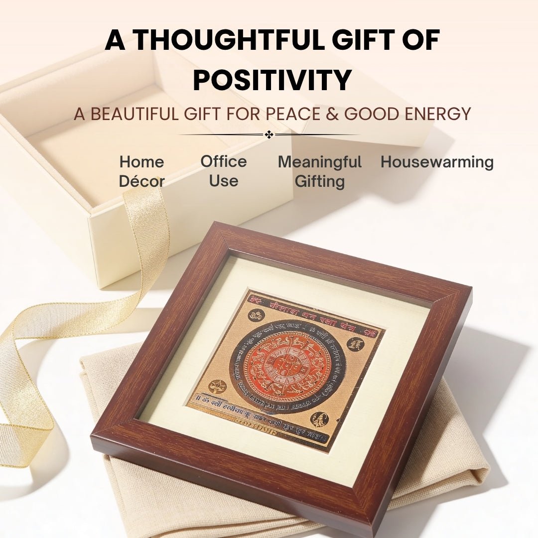 Kailash Dhan Raksha Vastu Yantra [Framed] - plusvalueindia