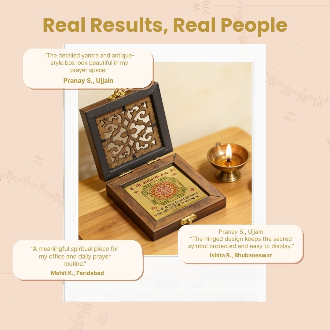 Kailash Dhanraksha Yantra sacred protection box packed in traditional gift presentation box