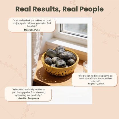 Kambaba Jasper Tumbled Stone Pebbles for pooja ghar and home decor