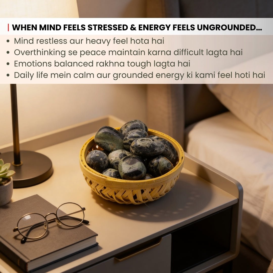 Kambaba Jasper Tumbled Stone Pebbles, traditional Vastu remedy for the home