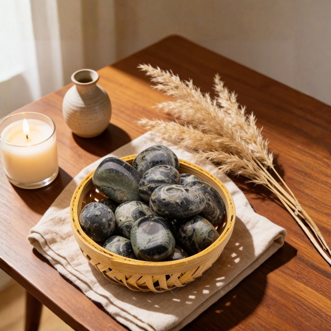 Kambaba Jasper Tumbled Stone Pebbles for peace & grounding