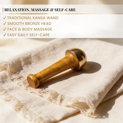 Kansa Wand (Bronze) Your personal Massager for detoxification and deep relaxation - plusvalueindia