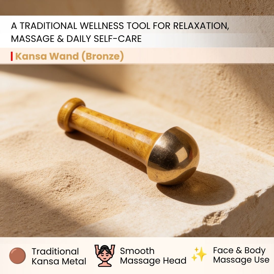 Kansa Wand (Bronze) Your personal Massager for detoxification and deep relaxation - plusvalueindia