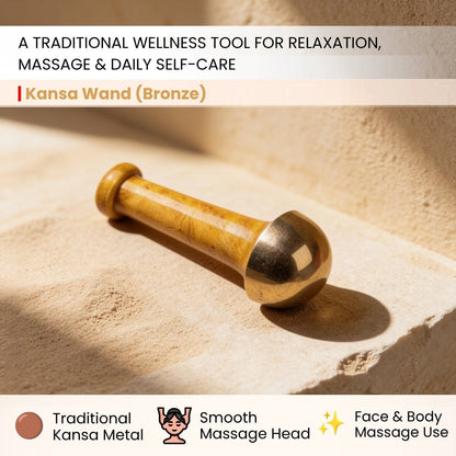 Kansa Wand (Bronze) Your personal Massager for detoxification and deep relaxation - plusvalueindia
